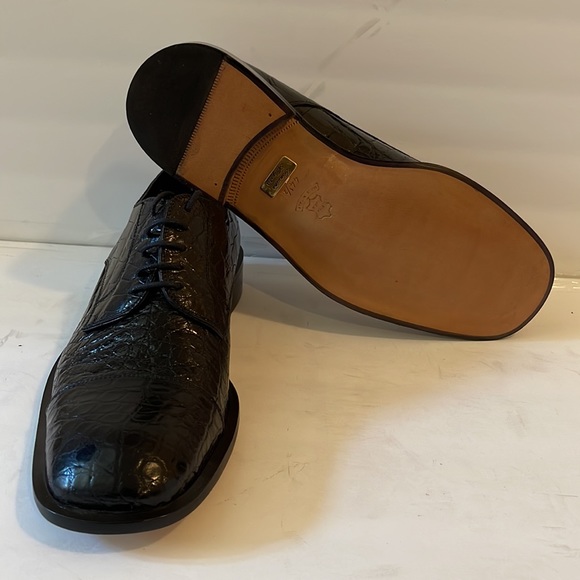 Laudino CACCIN - Genuine Alligator Oxfords - New in Box - Made in Italy - Picture 4 of 9